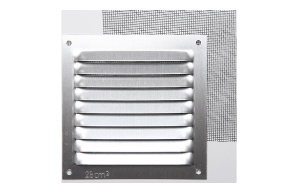 REJILLA SIN BORDE LACADO PLATA CON GANCHO 0,8MM MOSQUITERA 10 X 10 CM