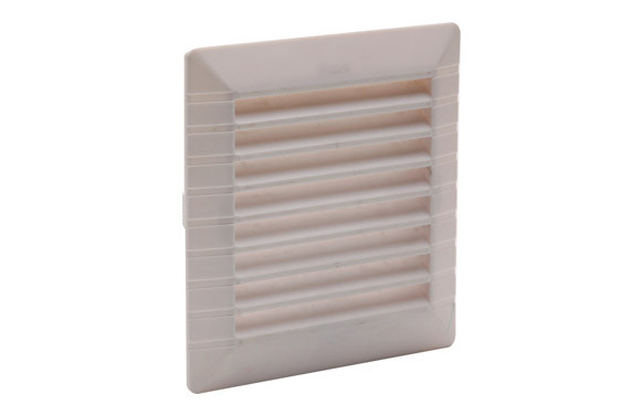 REJILLA EMPOTRABLE+CLIPSAR ABS BLANCO MOSQUITERA 11 X 11CM