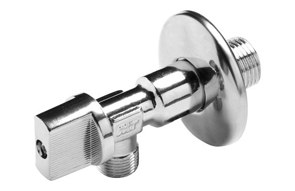 VALVULA ESCUADRA ANTICAL MANDO METALICO 1/2\" X 3/8\"