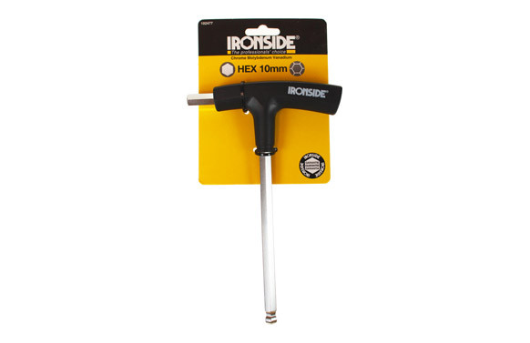 LLAVE ALLEN MANGO EN \"T\" PUNTA LARGA CON BOLA 10 MM, 2 PUNTAS