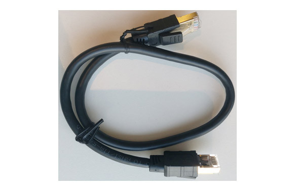 CABLE ETHERNET RJ45 CAT-8 0,5 M NEGRO 