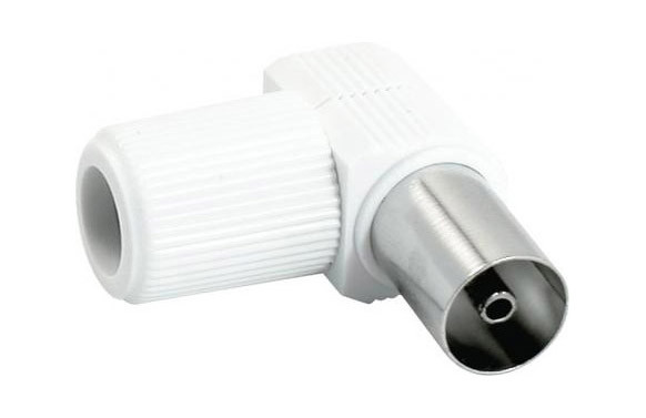 CONECTOR ANTENA COAXIAL HEMBRA ACODADO 9,5MM 