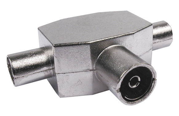 DISTRIBUIDOR ANTENA COAXIAL 1 HEMBRA 2 MACHOS BLIN 