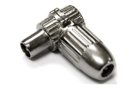 CONECTOR ANTENA COAXIAL MACHO ACODADO METALICO 