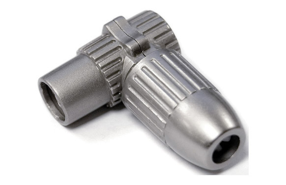 CONECTOR ANTENA COAXIAL HEMBRA ACODADO METALICO 