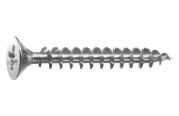 TORNILLO MADERA CABEZA PLANA POZI BICROMATADO CAJA PROFESIONAL 2,5 X 25 (17) 1000 UDS