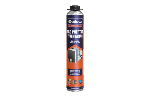 ESPUMA POLIURETANO PRO PUERTAS Y VENTANAS PISTOLA 750 ML