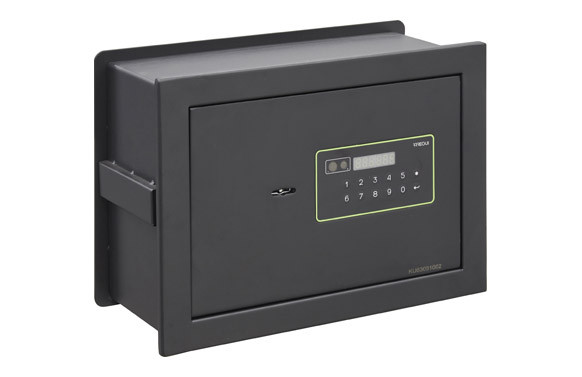 CAJA FUERTE EMPOTRAR KURO ELECTRONICA + LLAVE 260X360X150/250MM