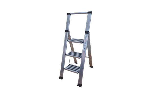 ESCALERA ALUMINIO PELDAÑO SUPER ANCHO RUBIK 3 PELDAÑOS