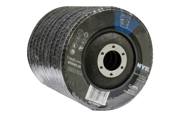DISCO LAMINAS ZIRCONIO Ø115X1X22,23MM GRANO 60