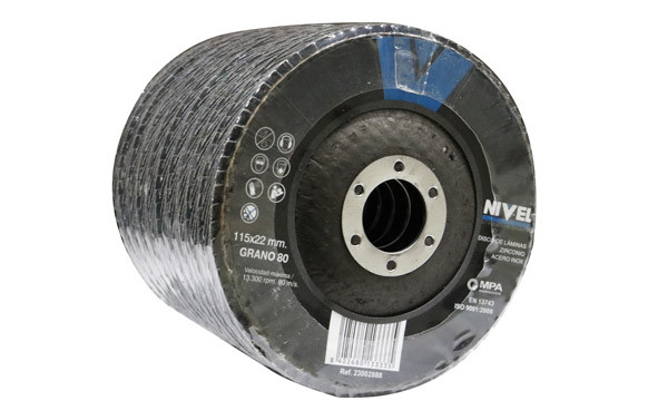 DISCO LAMINAS ZIRCONIO Ø115X1X22,23MM GRANO 80