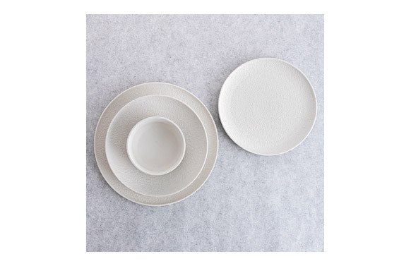 PLATO PORCELANA BLANCA FOSIL LLANO - 26 CM