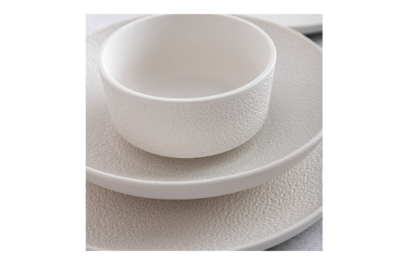 PLATO PORCELANA BLANCA FOSIL HONDO - 21 CM
