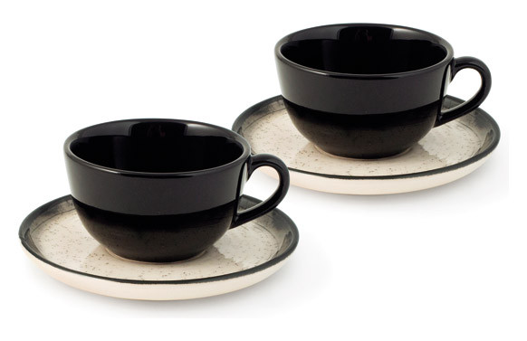 TAZA TE CON PLATO STONEWARE 2 UDS 20 CL MARTE