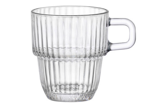 TAZA VIDRIO GRABADO BARSHINE 8,9 CL CAFE