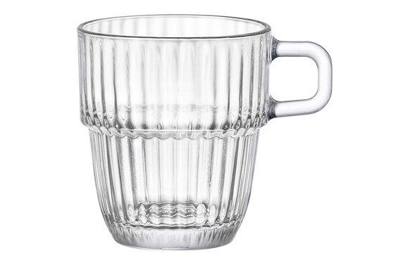 TAZA VIDRIO GRABADO BARSHINE 18,5 CL CAFE CON LECHE