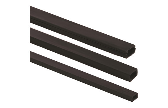 MINICANALETA ADHESIVA NEGRO 10X20MM 2MT