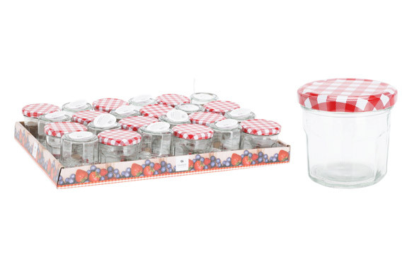 TARRO CRISTAL CONSERVA TAPA METAL 160 ML