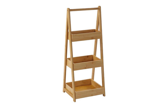 ESTANTERIA 3 ALTURAS BAMBU 30 X 25 X 78 CM