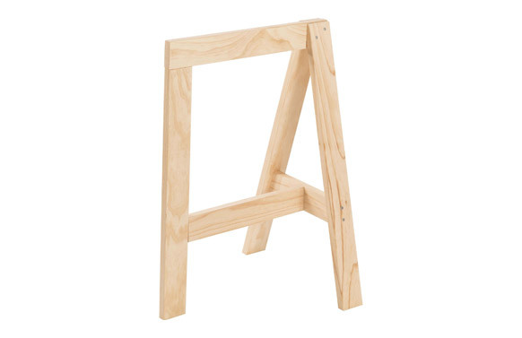 CABALLETE DISEÃ‘O PINO MACIZO 50 X 45,5 X 74 CM