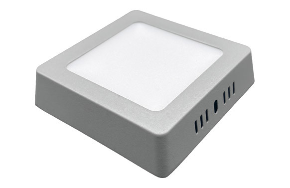 DOWNLIGHT LED SUPERFICIE CUADRADO GRIS KONE 20,3CM 18W 1800LM 6000K