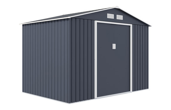 CASETA METALICA 5,4 M² 277 X 195 X 203 CM GRIS
