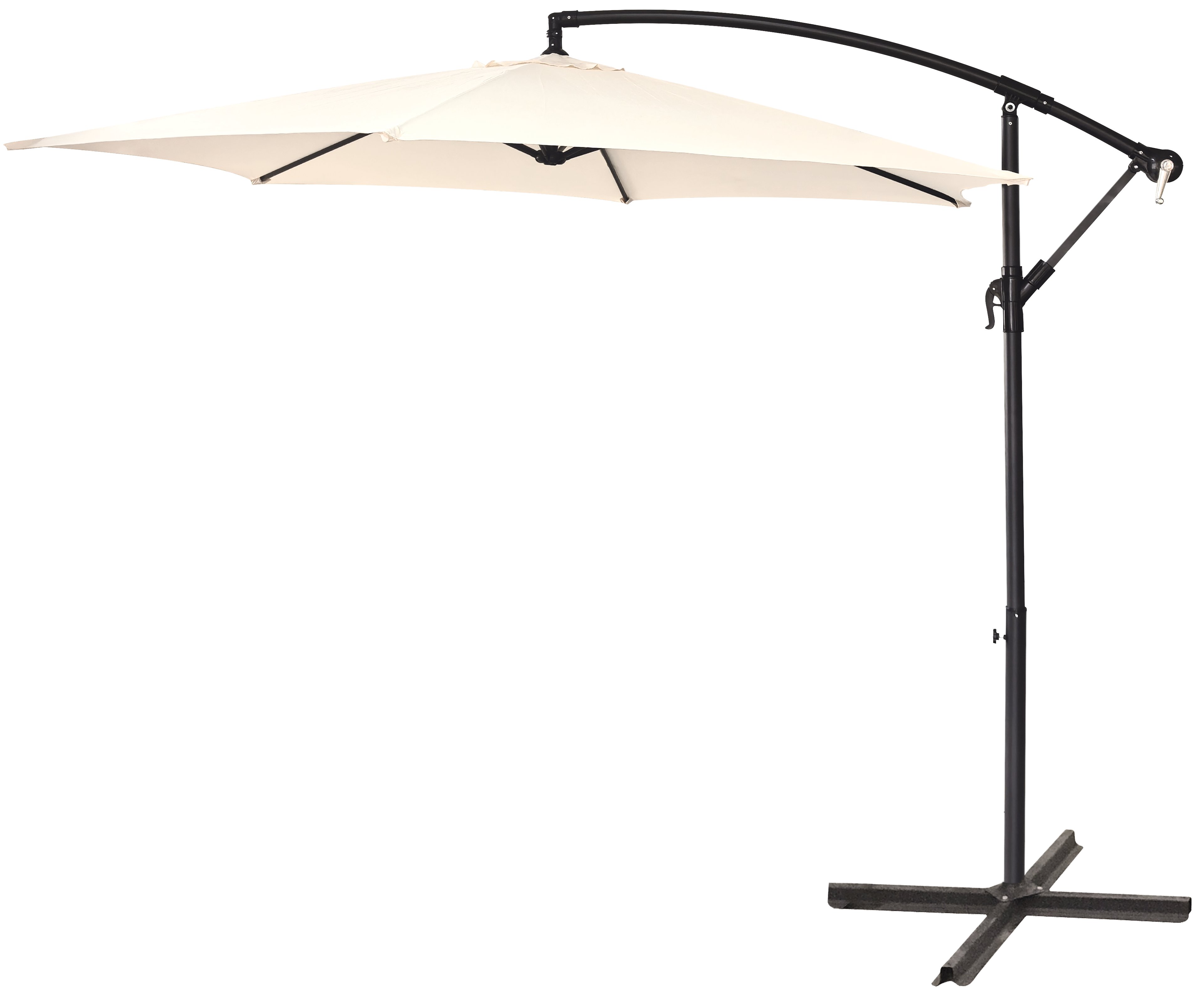PARASOL ALUMINIO EXCENTRICO BEIGE 3 M