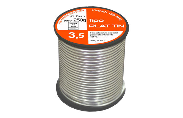 ESTAÃ‘O DE SOLDAR TIPO PLATA CB Ã˜ 3,5 MM 250 GR