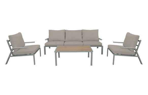 CONJUNTO CAFE ACERO SAND
