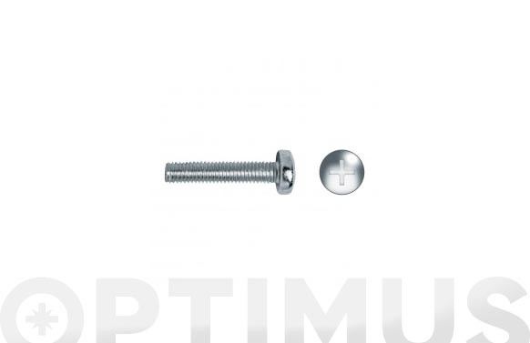 TORNILLO DIN 7985 CABEZA ALOMADA PHILIPS CINCADO M6 X 60 200 UDS
