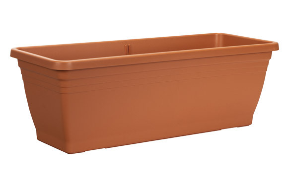 MACETA MEDITERRANEA RECTANGULAR 20 X 50 CM TERRACOTA