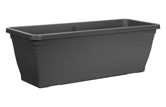 MACETA MEDITERRANEA RECTANGULAR 20 X 50 CM ANTRACITA