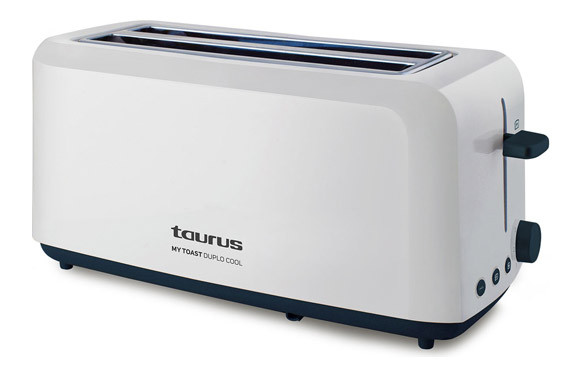 TOSTADOR DOS RANURAS LARGAS MYTOAST DUPLO COOL 1450W BLANCO