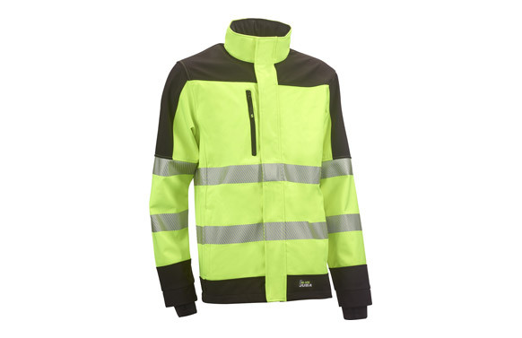 CHAQUETA SOFTSHELL ALTA VISIBILIDAD FRAGATA TALLA XXL AMARILLO / NEGRO