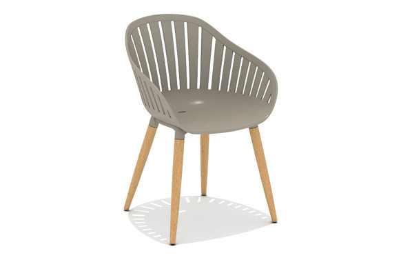 SILLON RESINA MADERA CANNES TAUPE