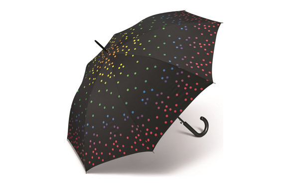 PARAGUAS MUJER LARGO AUTOMATICO RAINBOW DOTS