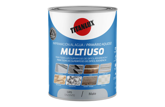 IMPRIMACION AL AGUA MULTIUSO 4 L GRIS