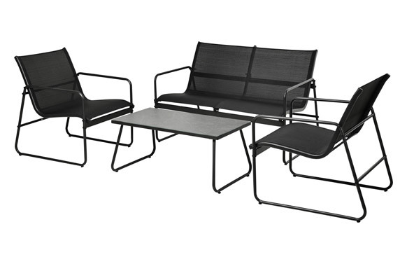 CONJUNTO CAFE ACERO TEXTILENE ANTRACITA