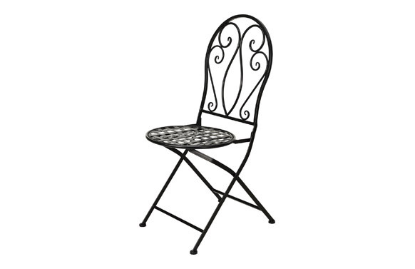 SILLA PLEGABLE BISTRO METALICA 39 X 50 X 94 CM
