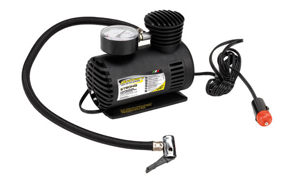 COMPRESOR AIRE MINI CON MANOMETRO 12V 250PSI