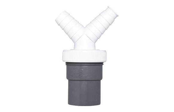 ENLACE MIXTOTUBOS LISOS-ENCOLAR DOBLE Ø 40 MM 1\"½