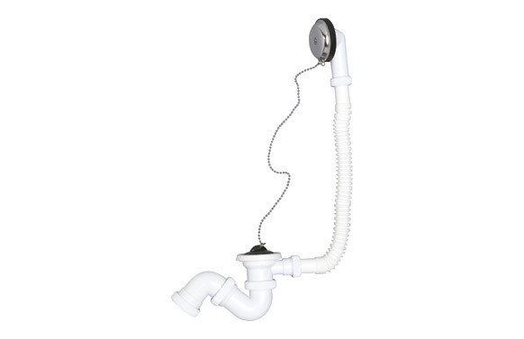 VALVULA BAÑERA SIFÓNICA CON TUBO REBOSADERO Ø 40 1\" 1/2\"