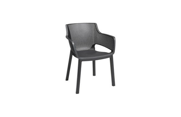 SILLON RESINA ELISA ANTRACITA