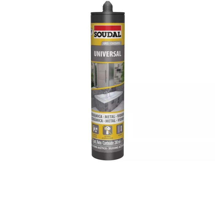 SILICONA UNIVERSAL 280 ML GRIS