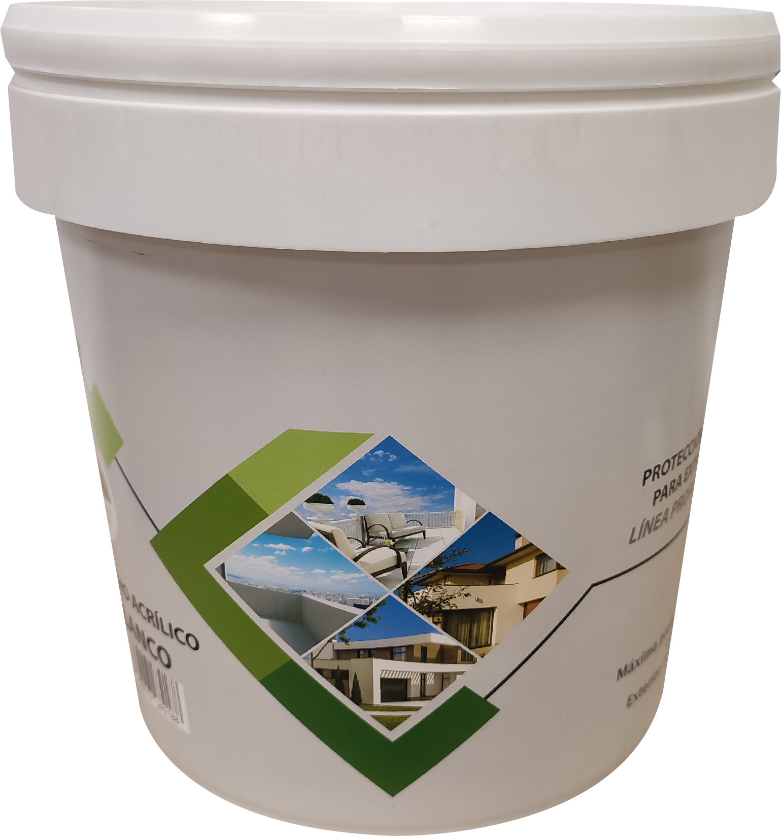 PINTURA IMPERMEABILIZANTE CAUCHO-FIBRA 14 L BLANCO