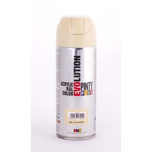 PINTURA SPRAY ACRILICA EVOLUTION BRILLO 520 CC RAL 1015 CREMA