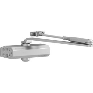 CIERRAPUERTAS DC110 BRAZO RETENEDOR FUERZA 3 PLATA