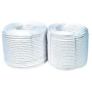 CUERDA CABLEADA NYLON Ø12 MM 100 MT BLANCO
