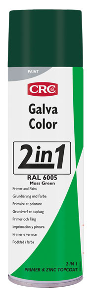 PINTURA ANTIOXIDANTE GALVACOLOR 2EN1 500ML RAL6005 VERDE MUSGO