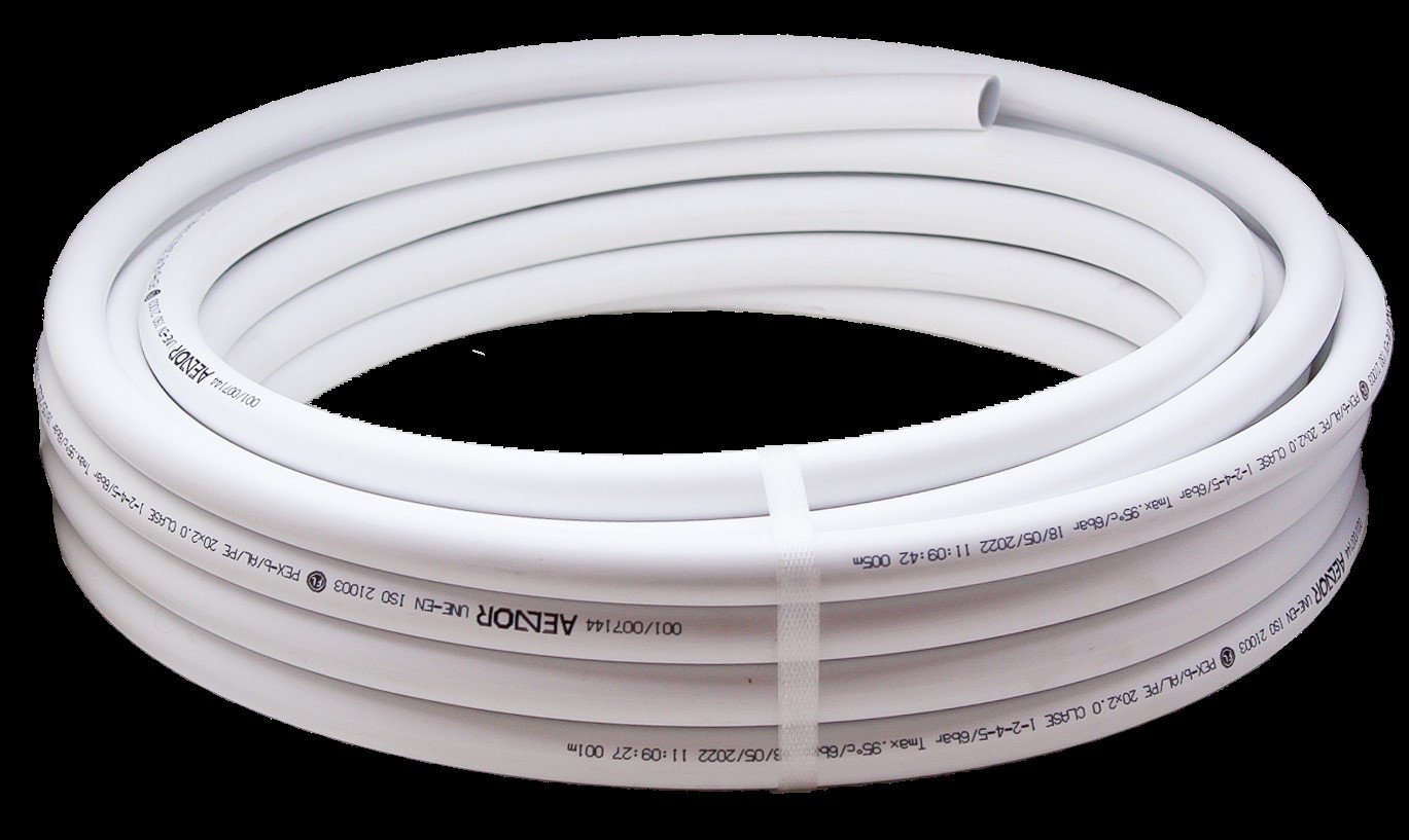 TUBO MULTICAPA PE-AL-PEX EN ROLLO Ø20X2,0MM 15M 